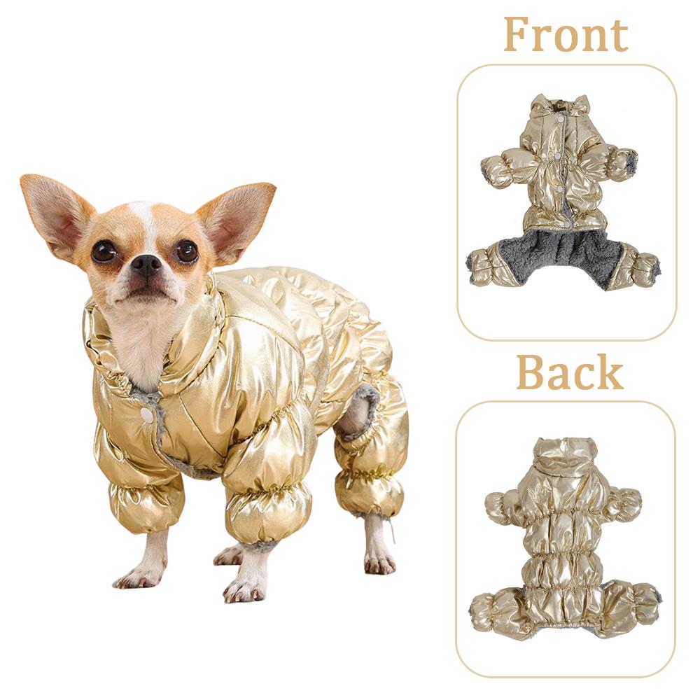 Waterproof Pet Clothes Winter Warm Puppy Jacket For Small Medium Dogs Cats Thicken Fleece Jumpsuit Chihuahua Yorkshire Costumes