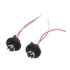 2Pcs Rear Brake Light Socket Holder Waterproofing Turn Signal Light Plug Connector LED Bulb Socket with Wiring Harness