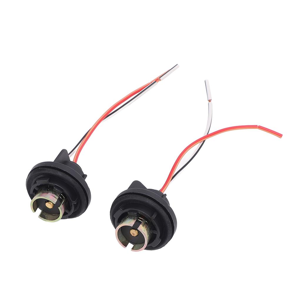 2Pcs Rear Brake Light Socket Holder Waterproofing Turn Signal Light Plug Connector LED Bulb Socket with Wiring Harness