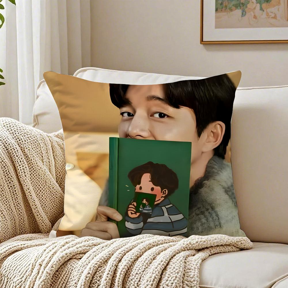 gGong Yoo Korean Star Cushion Cover Pillowcase Antidustmite living Room Sofa Decor Cushion Room