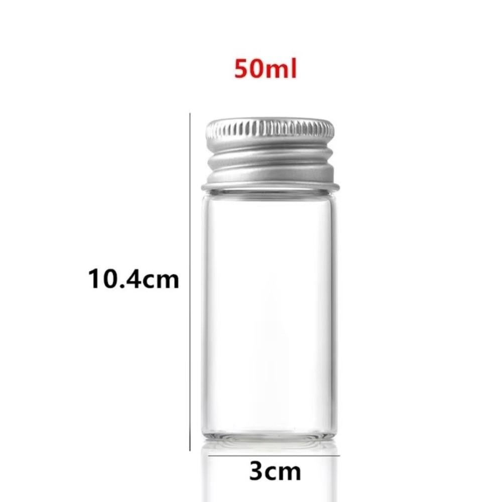50-125ml Capacity Storage Containers PET Material Mini Bottles Sealed Jars Powder Organizer