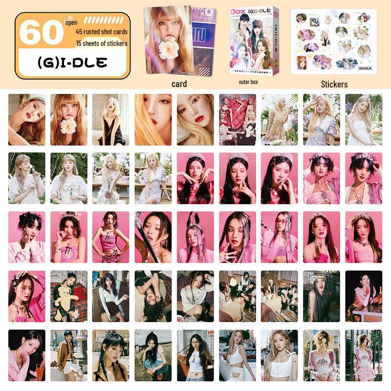 Official (G)I-DLE Photo Card Set: Song Yuqi, Cho Miyeon, and Ye Shuhua Lomo Cards - Female Group Merchandise Album