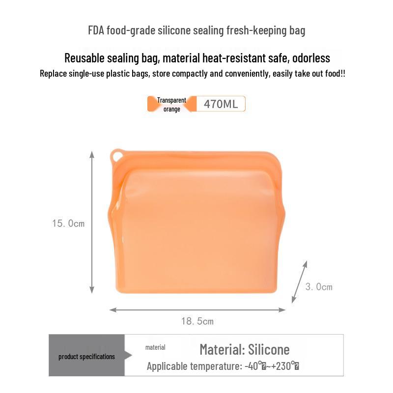 Sheng Bang Rong Silicone Collapsible Fresh-Keeping Lunch Box: Portable, Food-Grade Container for Snacks, Fresh Fruit, and More