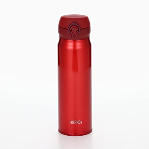 Thermos Water Bottle Vacuum Insulated Mobile Mug 600ml Metallic Red JNL-604 MTR