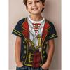 Kinder 3D-Druck Rundhals-T-Shirt Mode Vielseitig Trend Atmungsaktiv Lässig