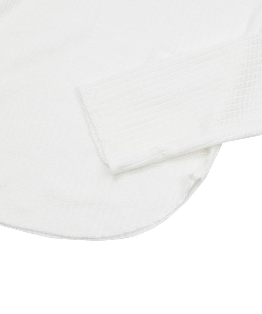MUCENT Verion Strap Ribbon Rolled Long Sleeve Tee (4 Colors)