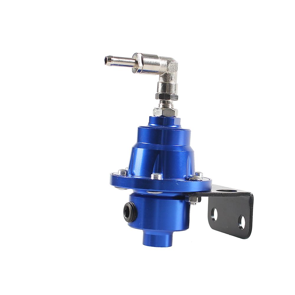 Universal Adjustable Fuel Pressure Regulator with Gauge Kit Vehicle Refitting Fuel Supercharger Regulating Valve 6 Colors