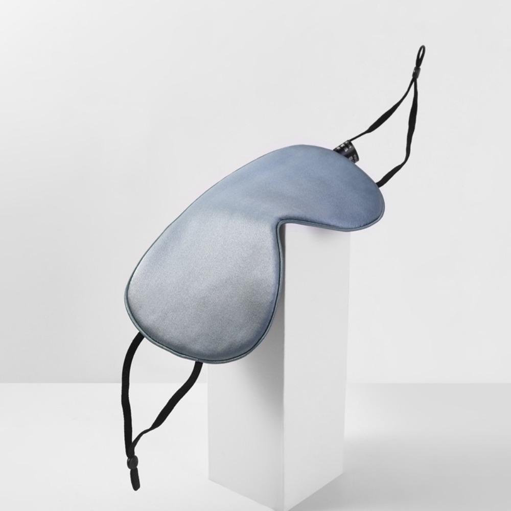 Maschera per Occhi in Seta Double-face 16 Mmi Maschera per Occhi da Sonno 100% Seta di Gelso Oscurante Regolabile con Protezione per le Orecchie