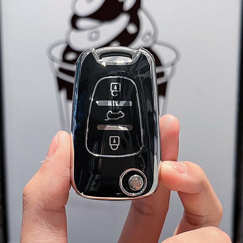 Compatible Key Shell for Hyundai Verna (2011-2016), Elantra, Ruiyi, Langdong Models