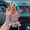 With Keychain Glamorous Teddy Bear Pendant And Diamond Chain Great Gifts For