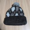Used BEAMS Knit Hat Argyle Pattern with Pompom