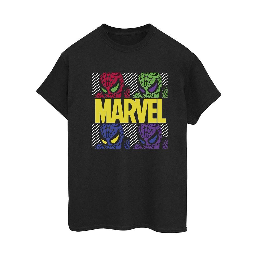 Marvel Womens/Ladies Spider-Man Pop Art Cotton Boyfriend T-Shirt