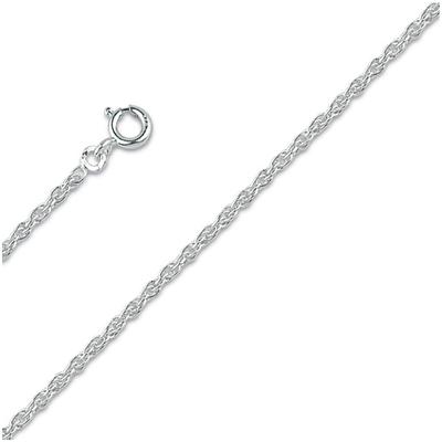 [Q8246] - Silberkette 'Forçat Double Antillais' versilbert (rhodiniert) - 42 cm 2 mm