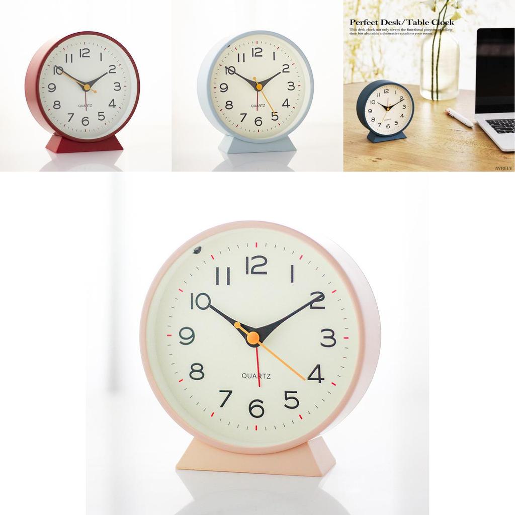 Moderne minimalistische Kinderweckeruhr mit Nachtlicht und stillem Alarm für Schlafzimmerdekoration