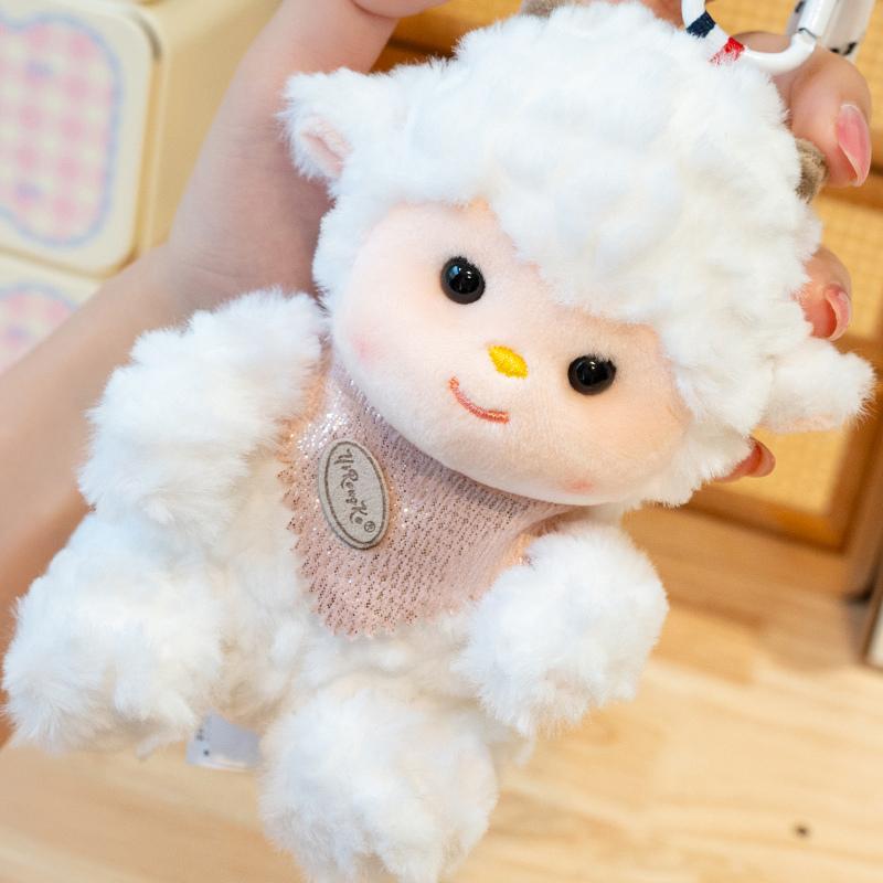 1Pc 13cm Lovely Duck Frog Raccoon Fox Plushie toy Cartoon Panda Dinosaur Elephant Pendant Plush Toys Birthday Decor Gift