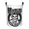 Misfits Skull Dirty Laundry Baskets Foldable Large Waterproof Clothes Storage Basket For Home Children's