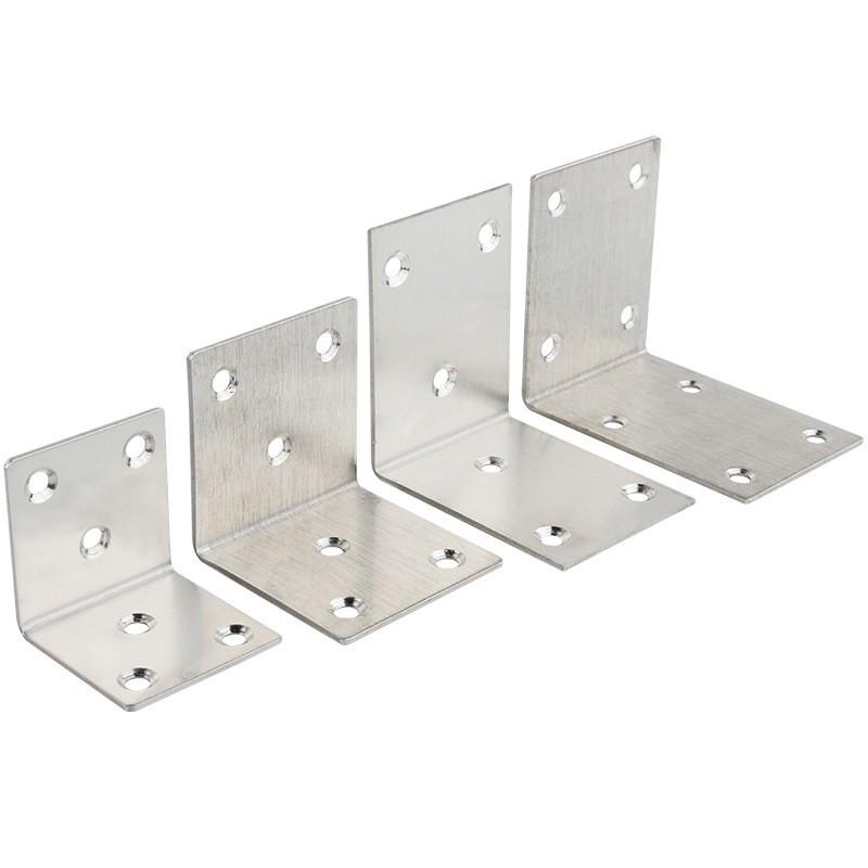 Stainless Steel 90 Degree Corner Bracket Furniture Assembly Table Chair Cabinet Shelf Fixing Hardware