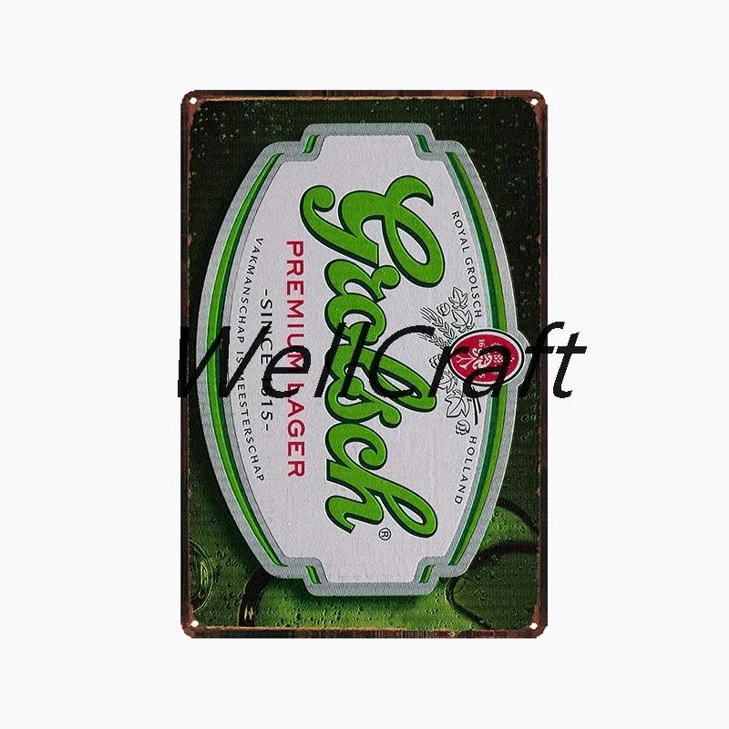 

[ WellCraft ] Grolsch Metal Tin sign Vintage Wall Plaque Decor WX-51-1 room decor vintage decor home decor wall decor 20X30CM