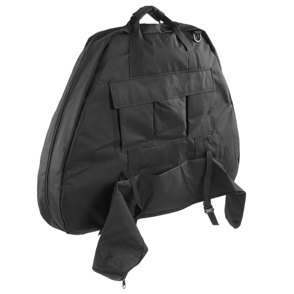 Canvas Composite Pulley Bow Bag Outdoor Archery Hiking Backpack Triangle Bow and Arrow Bag Shoulder Carrying Dual User