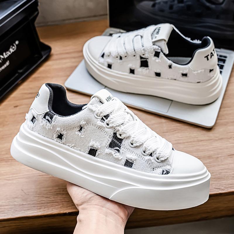 Fashion Shoes for Men Fashion Simple Shoes Comfortable Breathable Mens Shoe Personalized Versatile Trend Sports and Leisure Board Shoes