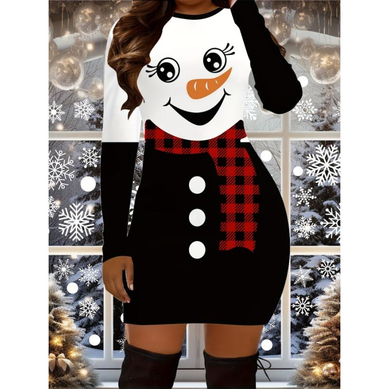 Long Sleeve Elegant Fashion Women Mini Dresses All Season 3D Printed Street Ladies Dress S
