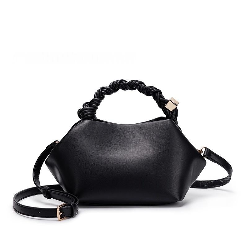 

New Trendy Hexagon Shape Rope Knot Weave Clutch Bag For Women Premium Feel Handbag And Purse Metal Sheet Decoration Shoulder Bag чёрный