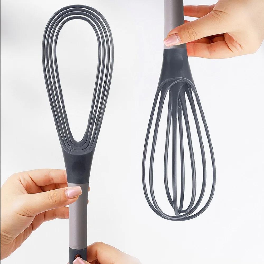 Compact Handheld Rotary Egg Whisk Ergonomic Beater With Foaming Wires For Cake Batter Mixing And Cream Blending