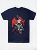 Naruto Nara Kashimaru Battle Style T-shirt Men's Anime Pattern Printed Short Sleeve Fashion High Quality Trendy Cotton Top
