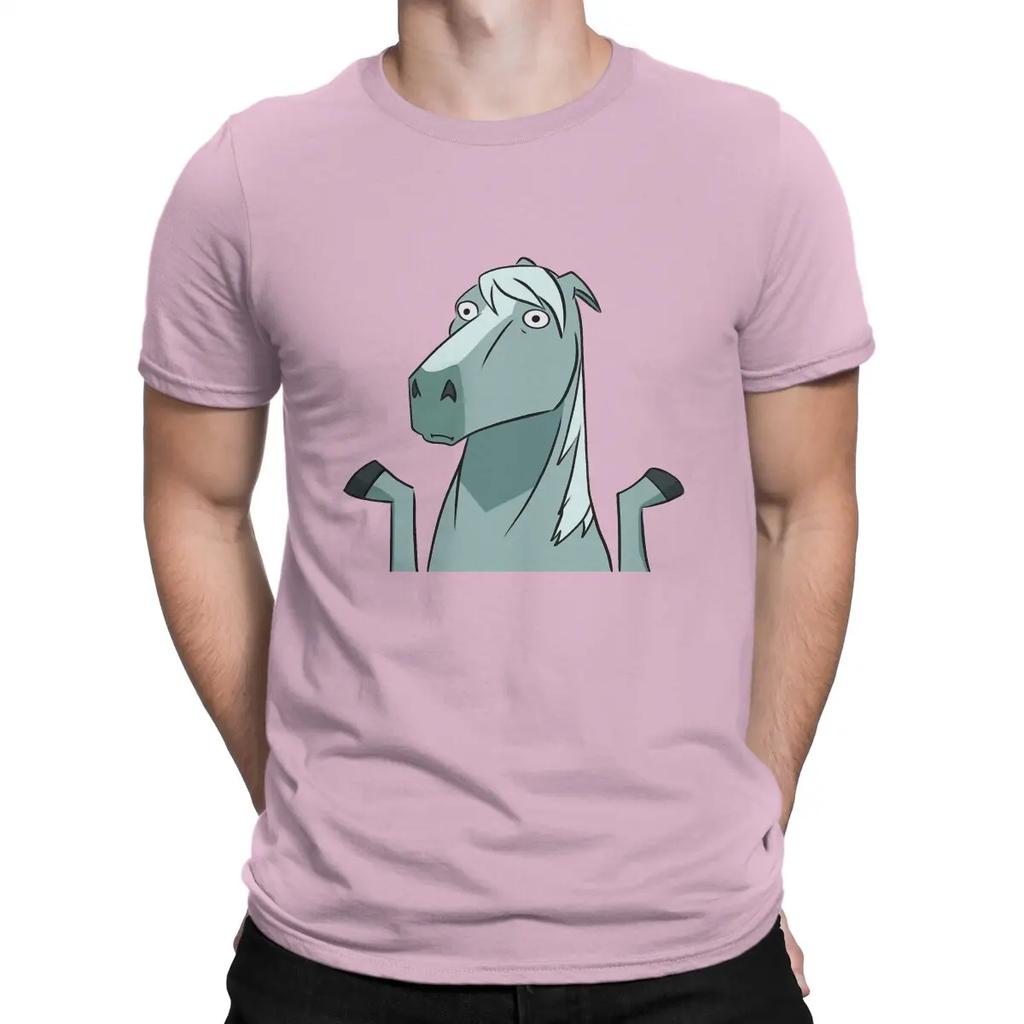 Centaurworld T-Shirts für Pferde Simplicitys Vintage Reines Baumwoll-T-Shirt Rundhals Kurzarm T-Shirts Sommerkleidung Unisex