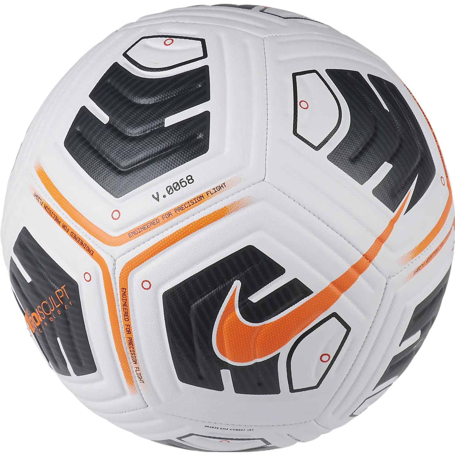 Nike Size 5 Ball Soccer Ball Pu Machine Stitched Soccer Ball Unisex White, Black, Orange CU8047101