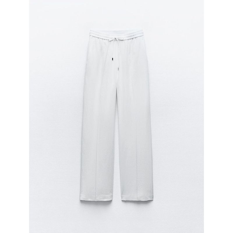 Za2024 Summer New Product Women's Clothes Minimalist Fashion High Waist Casual Wide-Leg Straight Pants Pants 9929040 250