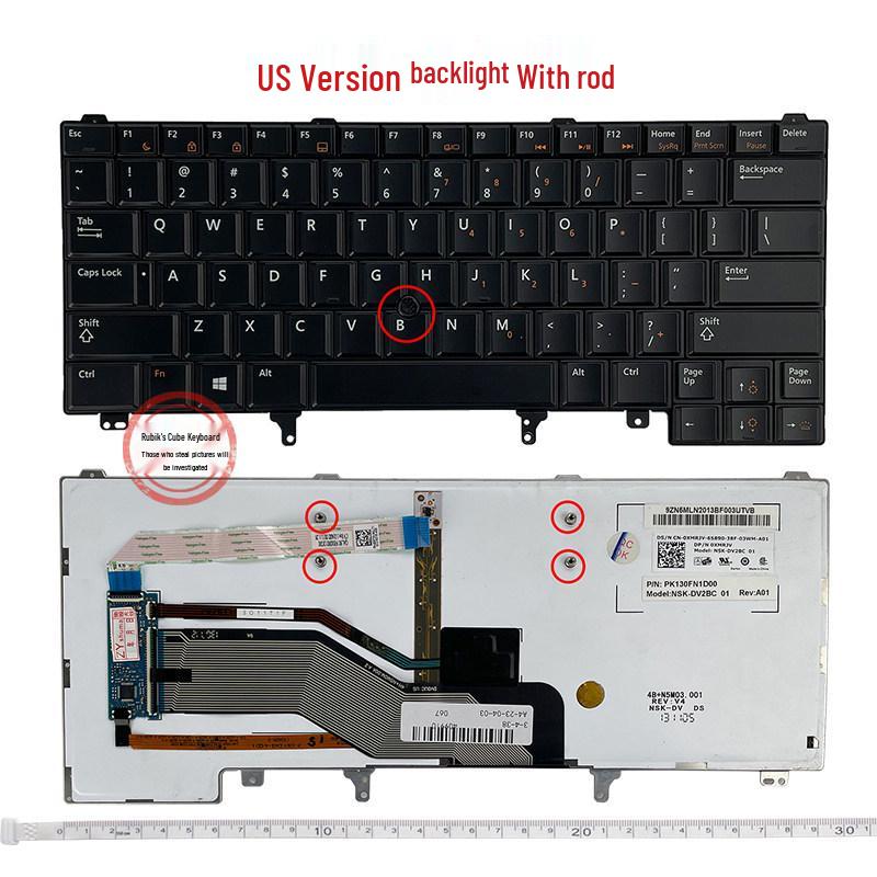 Compatible Keyboard for Dell E6420, E5420, E5430, E6220, E6320, E6330, E6440, E6430S Models