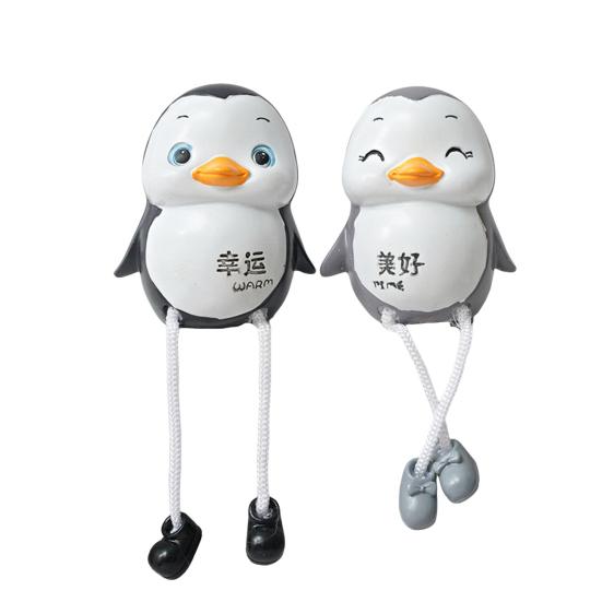 

Yousheng 1 пара фигурок животных из смолы, настольный декор, статуи животных с длинными ногами, мультяшные украшения в виде животных из авокадо для балкона, гостиной, офиса Penguin