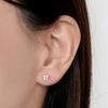 Vendome Aoyama Earrings K10 Pink Gold White Topaz AJAA2360 TH [Official]