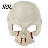 Easy to Wear Skull Face Mask Halloween Skeleton Mask, Scary with Side Clip, Lightweight Non-burdening for Haunted House Cosplay Masquerade Parties