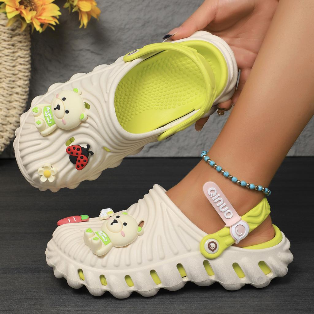 Fashion Women Trend Platform Sandals Slip on Outdoor Comfortable Designer Shoes Baotou Non Slip Fashion Beach Sandals Sandalias De Mujer