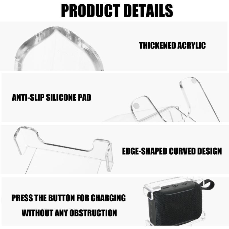 Speaker Stand Design For Go 5 Bluetooth-Compatible Speaker Audios Device Holder Anti Slip Silicone Pad
