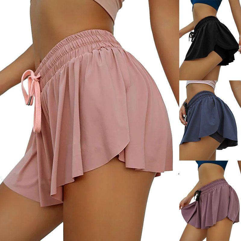 Pleated Women Athletic Tennis Sports Skirts With Shorts Mini Underwear Skirts