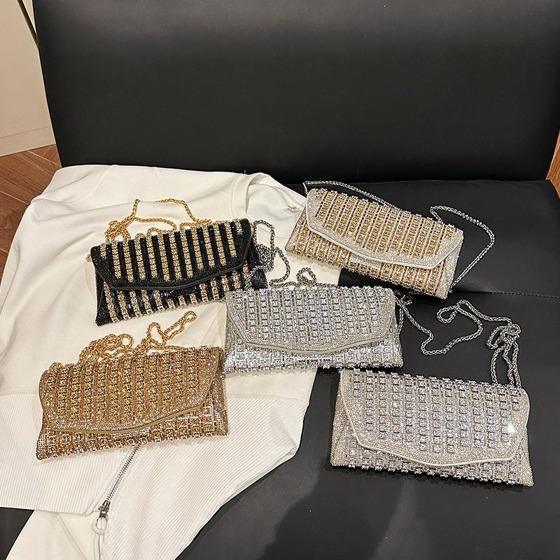 This Year's Popular Bag 2025 New European and American Fashion Rhinestone Shoulder Bag Women's Foreign Style Versatile Messenger Small Square Bag