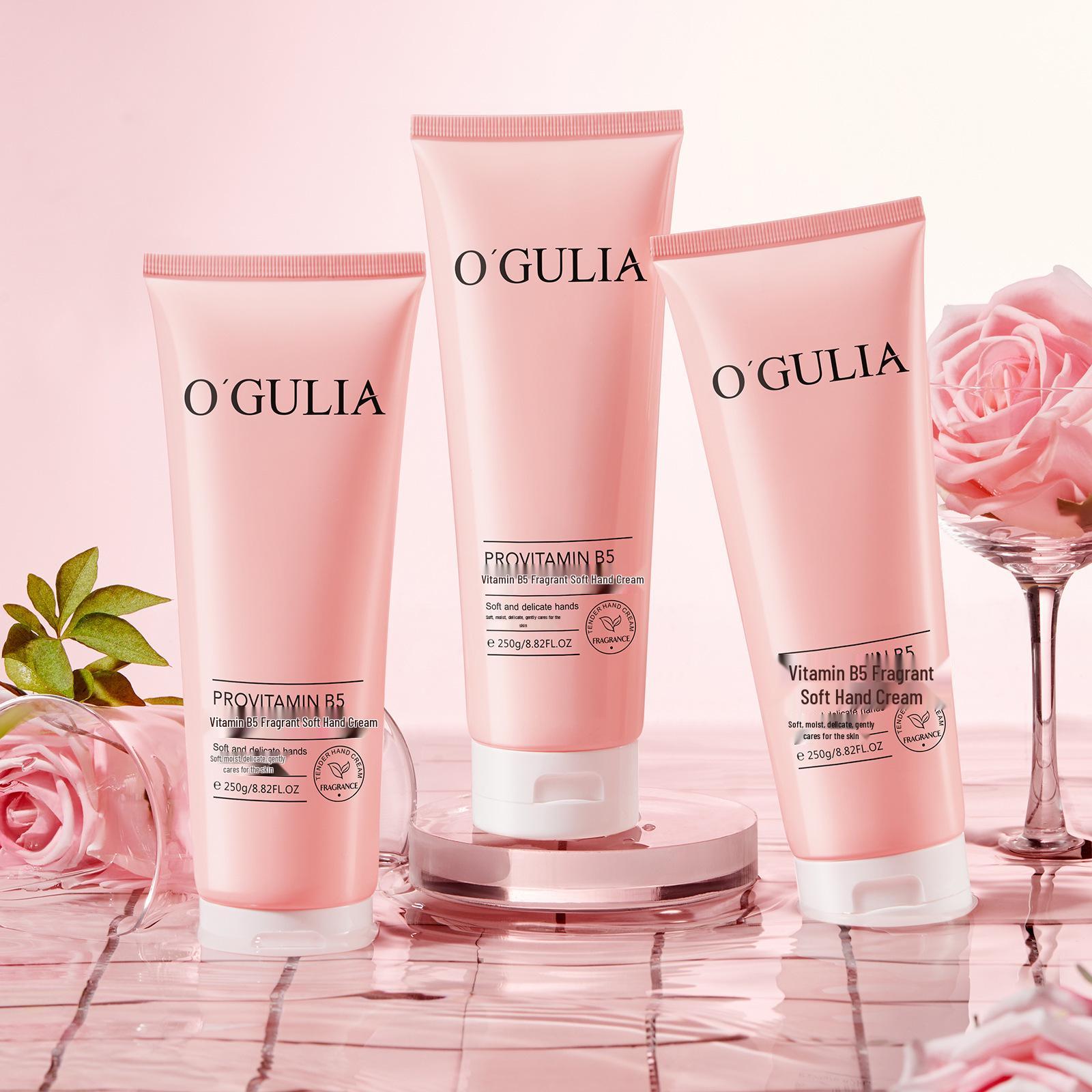 Agulia Vitamin B5 Hydrating Hand Cream, 250g - Fragrant & Moisturizing Formula for Autumn/Winter.