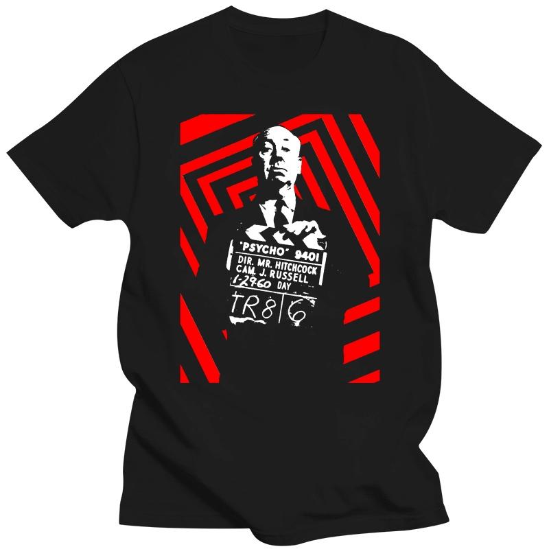 tshirt Jared Swart Artwork Apparel Alfred Hitchcock T Shirt Men Women Vintage O Neck TEE Shirt
