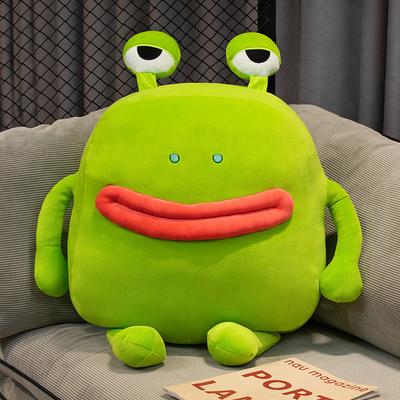Cartoon Frosch mit großen Augen Kissen Plüschtier Puppe Mädchen Sofakissen Kissen Weihnachtsgeschenk Stoffpuppe