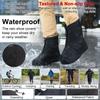 Rainproof  Shoe Covers, Reusable Foldable Proof Bottom Overshoes With Zipper For Outdoor Cycling Camping Fishing Travel Walking In Rain Snow And Mud