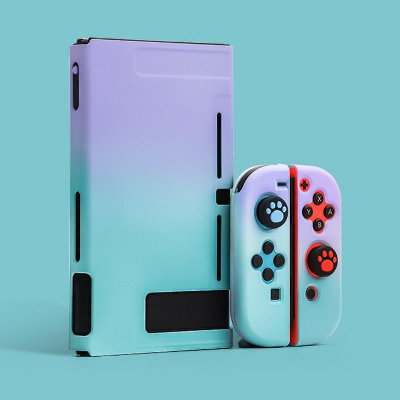 

Защитный чехол VAORLO с градиентом цвета для переключателя NS NX, жесткий пластиковый чехол на заднюю панель, пыленепроницаемый, защита от падения