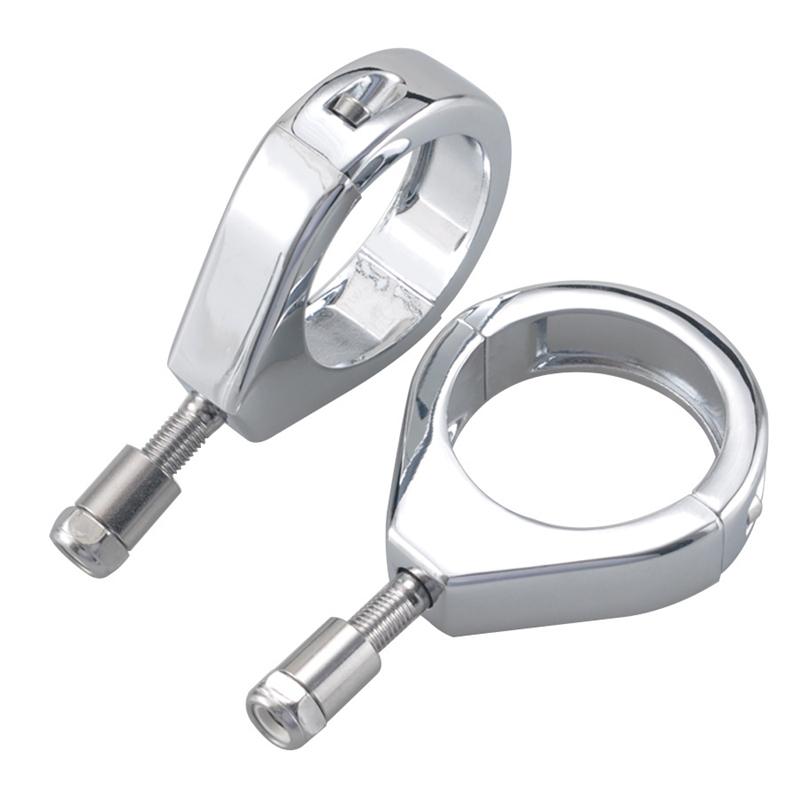 Chrome Fork Clamp Turn Signal Clamps For Harley Softail Mount Bracket 39/41mm Motorcycles Accessory