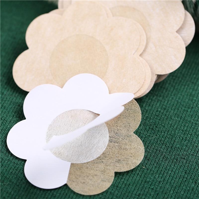 FINETOO 5 Paare/los Brust Blütenblätter Sommer Reusable Unsichtbare Selbst Adhesive Aufkleber Abdeckung Bh Herz Blume Intimates Zubehör