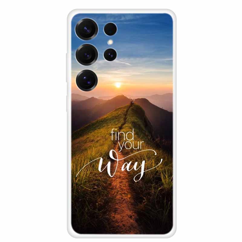 Capa For Samsung Galaxy S26 Ultra Phone Case Clear Soft TPU Silicone Cover for S 26 Ultra Transparent Funda Cartoon Painted Para