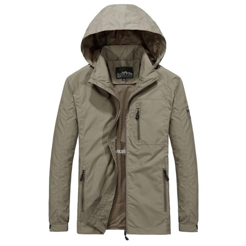 Осенне-зимняя новая модная тонкая куртка со съемным капюшоном — фото 3