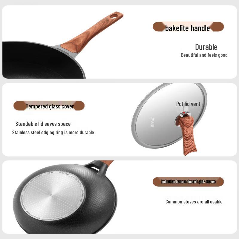 COOKER KING Non-Stick Induction Wok 32cm