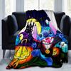 1pz Coperta con Stampa Stitch - Morbida, Coperta per Tutte le Stagioni per Soggiorno, Camera da Letto, Regalo Personalizzato con Adorabile Design Cartoon